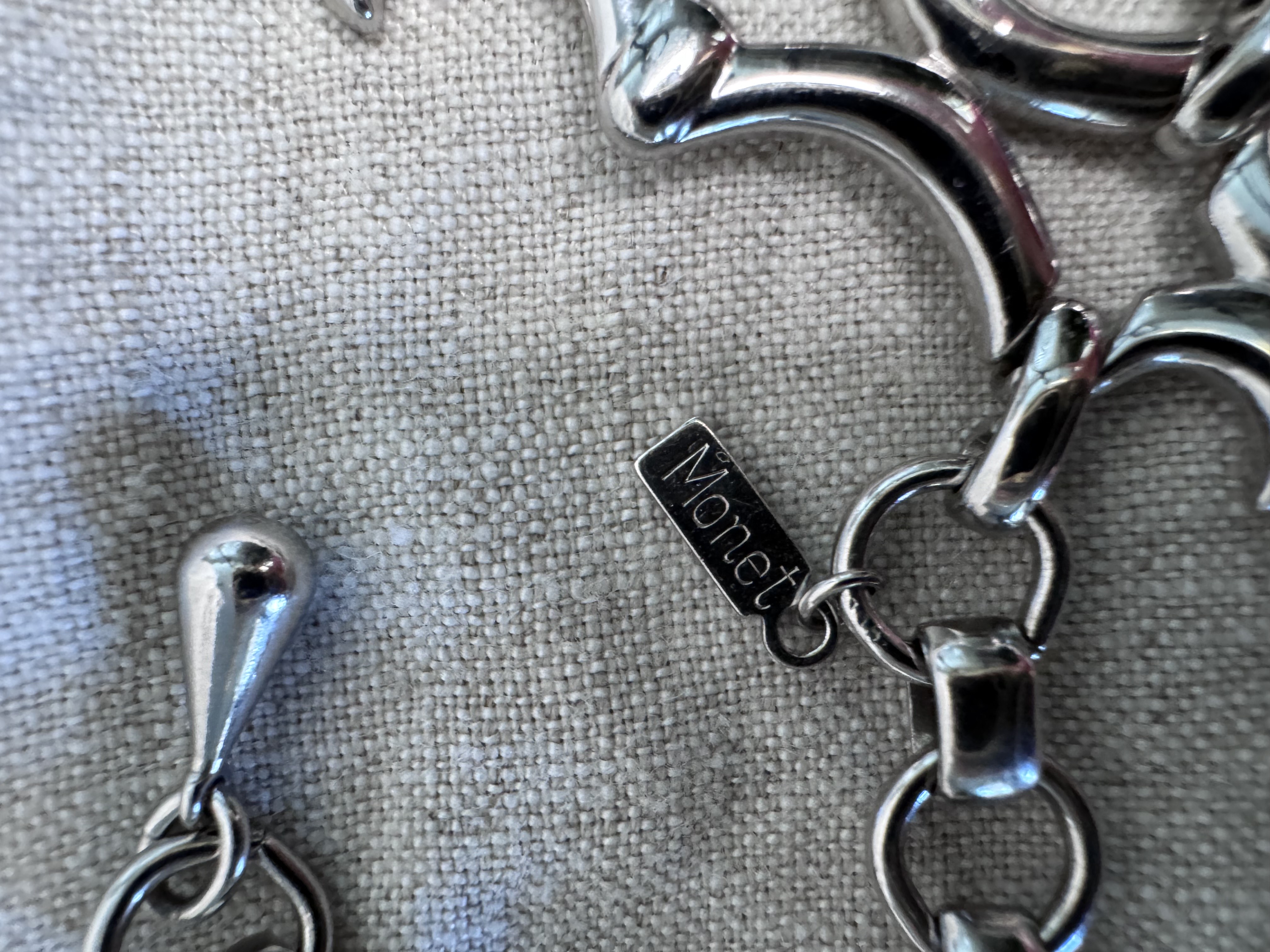 Monet Silver Collar Necklace thumbnail 2