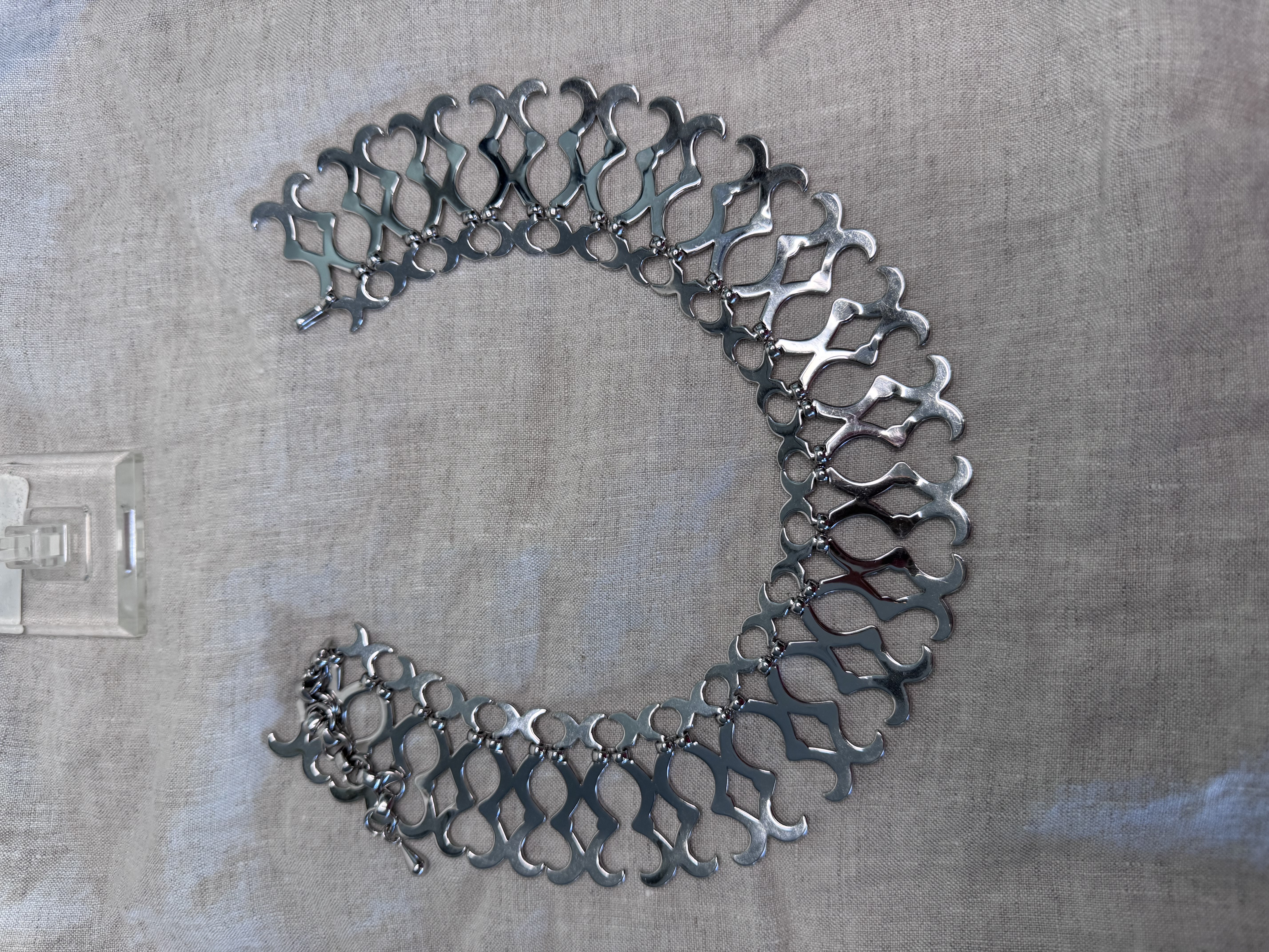 Monet Silver Collar Necklace thumbnail 3