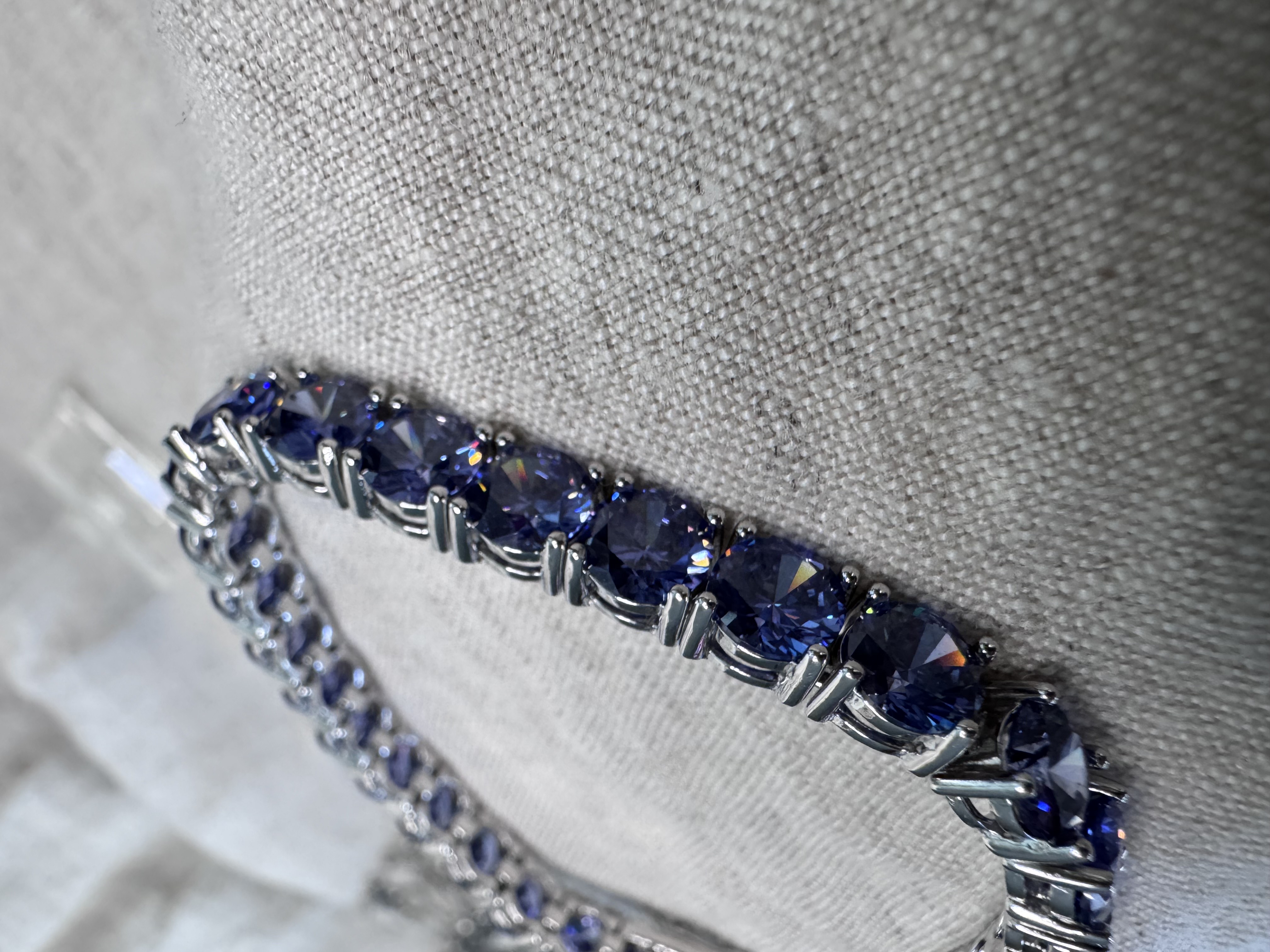 Blue Sapphire Tennis Bracelet thumbnail 2